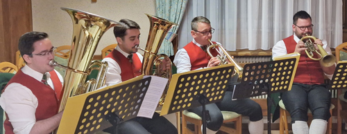 Für die musikalische Umrahmung sorgte ein profundes Quartett der Marktmusikkapelle Straden